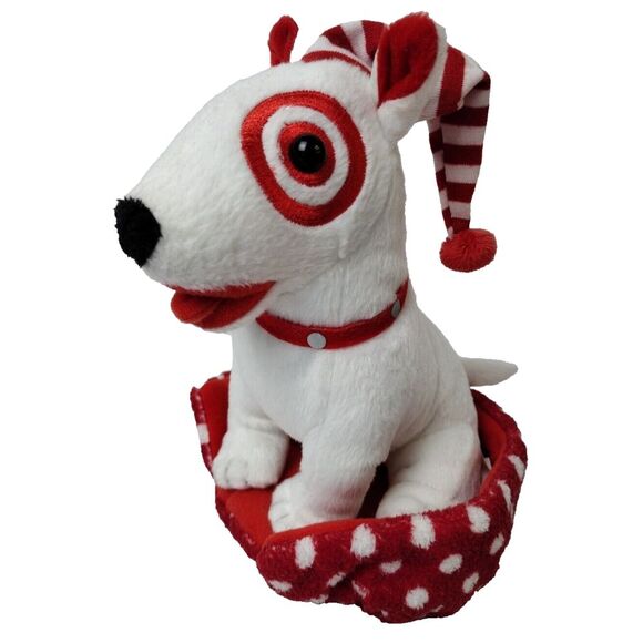 Target Other - Target Bullseye Night Time Edition One Dog Plush Stuffed Animal Toy 2007 RARE
